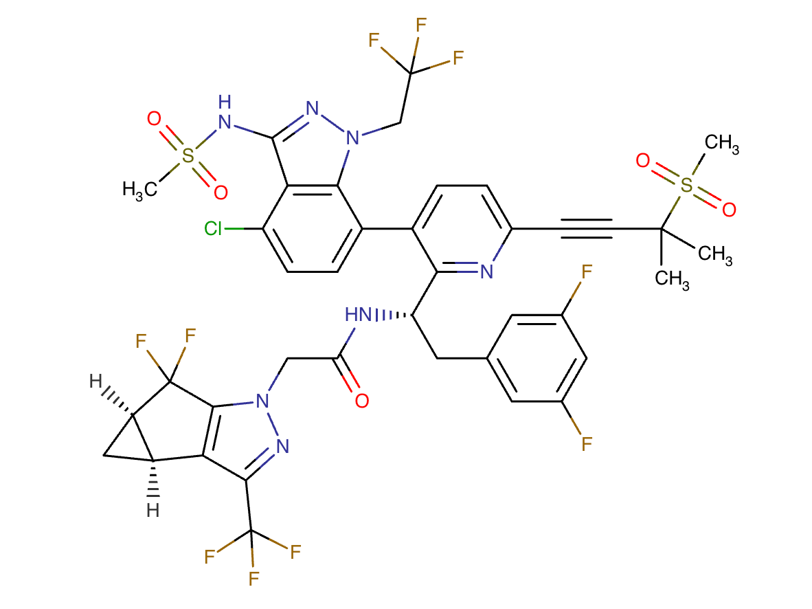 Lenacapavir Chemical Structure